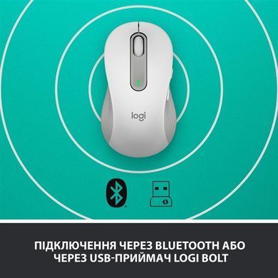 Миша бездротова Logitech Signature M650 L Left Off-White (910-006240) [606442]