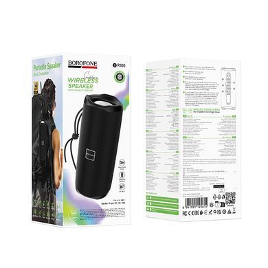 Портативна колонка BOROFONE BR100 Joy sports BT speaker, 5W * 2, Black (6941991125614) [806182]
