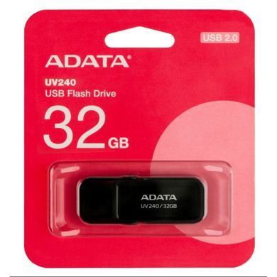 Флеш-накопичувач ADATA USB 2.0 AUV 240 32Gb Black (AUV240-32G-RBK) [803013]