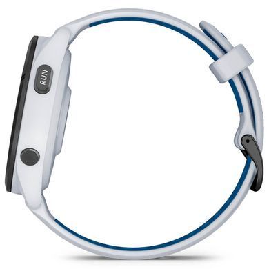 Смарт-годинник Garmin Forerunner 265 Black Bezel with Whitestone Case and Whitestone/Tidal Blue Silicone Band (010-02810-51) [608224]