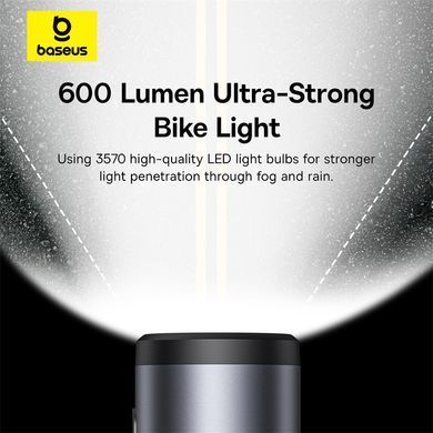 Велотримач для телефона Baseus PrimeTrip Series Dual-Color Bike Light 2-in-1 Set Cosmic Black (C12569000121-00) [806557]