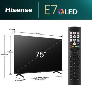 LED-телевізор Hisense 75E7NQ (20014292) [20474]