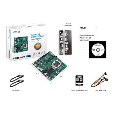 Материнcька плата ASUS PRO H610T-CSM s1700 H610 2xDDR5 M.2 HDMI DP LVDS Thin mITX (90MB1G60-M0EAYC) [111099]