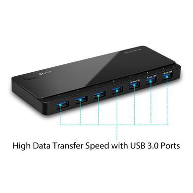 Концентратор USB3.0 TP-Link Black 7хUSB3.0 (UH700) [616995]