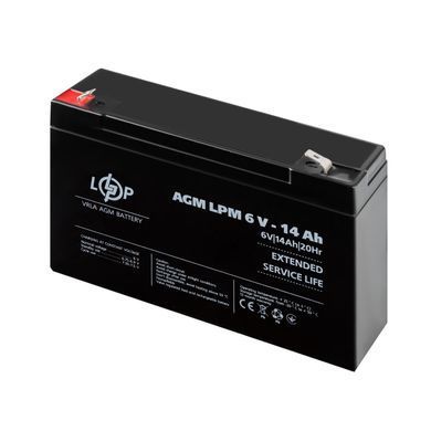 Акумулятор AGM LPM 6V - 14 Ah (LP4160) [900206]