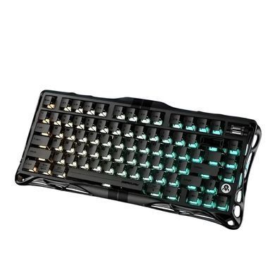 Клавіатура магнітна GravaStar Mercury V75 80keys, Magnetic Jade Pro, 8K, USB-A, RGB, Stealth Black (GSV75_XTAL_BLK) [114379]