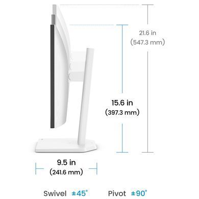 Монітор TFT 27" BenQ GW2790TC, IPS, 144Hz, HDMI, DP, USB-C, HAS, Pivot, колонки, білий (9H.LNSLA.TBE) [405154]