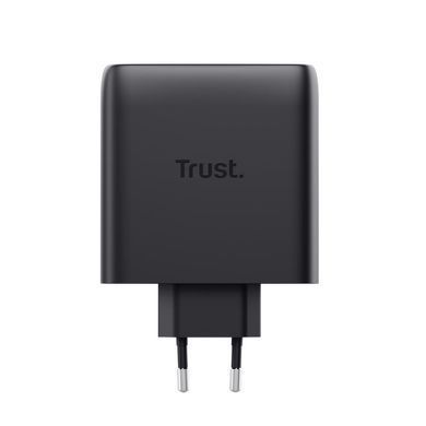 Зарядний пристрій мережевий Trust Maxo 100Вт, GaN, 2xUSB-C,PD/PPS, чорний (25527_TRUST) [111088]