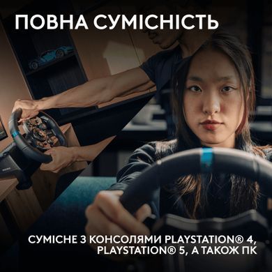 Кермо Logitech G923 for PS4 and PC Black (941-000149) [611111]