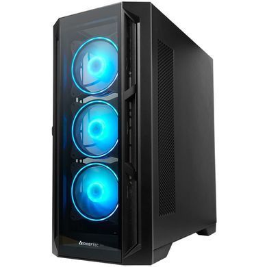 Корпус Chieftec APEX 4x120mm A-RGB, USB-C, E-ATX, без БЖ, Black (GA-01B-TG-OP) [403287]