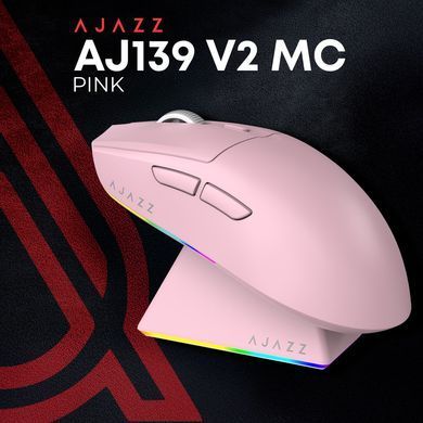 Миша бездротова Ajazz AJ139 V2 Pink (AJ139-V2-MC-Pink) [616174]