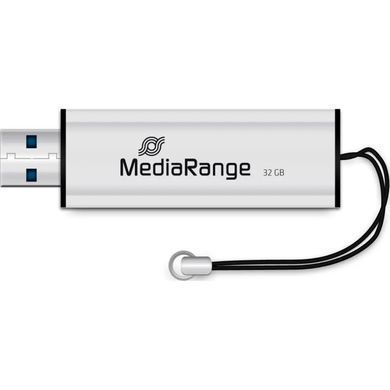 Флеш-накопичувач USB3.0 32GB MediaRange Black/Silver (MR916) [607301]