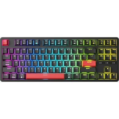 Клавіатура механічна Keychron C3 Pro 87Key, K pro Red, USB-A, QMK, Hot-swap, EN/UKR, RGB, чорний (C3PH1_KEYCHRON) [103619]