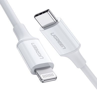Кабель USB 2.0 Type-C M-Lightning M, 2 м, 3A, Nickel Plating ABS Shell Білий, US171 UGREEN (60749) [404198]