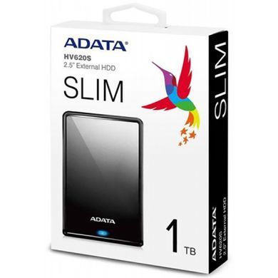 Зовнішній жорсткий диск PHD External 2.5'' ADATA USB 3.2 Gen. 1 DashDrive Classic HV620S 1TB Slim Black (AHV620S-1TU31-CBK) [803152]