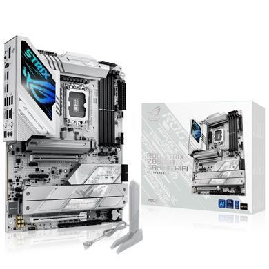 Материнcька плата ASUS ROG STRIX Z890-A GAMING WIFI s1851 Z890 4xDDR5 M.2 DP HDMI Wi-Fi BT ATX білий (90MB1I90-M0EAY0) [109156]