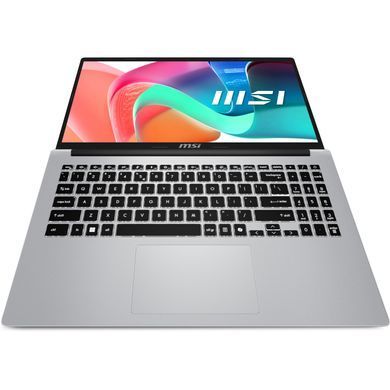 Ноутбук MSI Modern 15.6"FHD IPS/i3-1315U/16/512SSD/Intel Iris Xe/Type-C/DOS/Urban Silver (9S7-15S122-278) [40323]