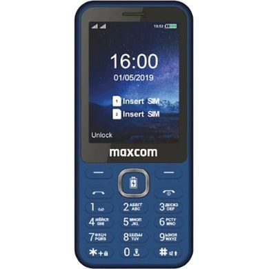 Мобiльний телефон Maxcom (MM814 Type-C Blue) [600365]