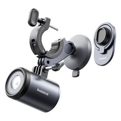 Велотримач для телефона Baseus PrimeTrip Series Dual-Color Bike Light 2-in-1 Set Cosmic Black (C12569000121-00) [806557]