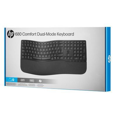 Клавіатура мембранна HP 680 Comfort Dual-Mode 111key, BT, EN/UK, чорний (8T6L8AA) [103721]