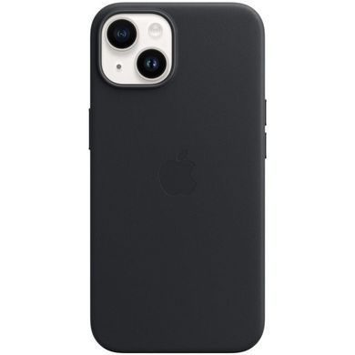Чохол-накладка Apple Leather Case with MagSafe для Apple iPhone 14 Midnight (MPP43) [601899]