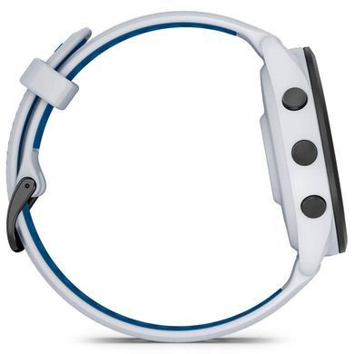 Смарт-годинник Garmin Forerunner 265 Black Bezel with Whitestone Case and Whitestone/Tidal Blue Silicone Band (010-02810-51) [608224]