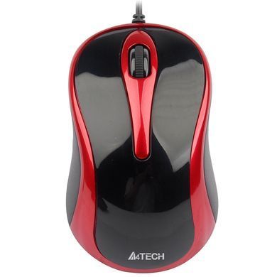 Миша A4Tech N-350-2 Red/Black V-Track (N-350-2 (Red+Black)) [606309]