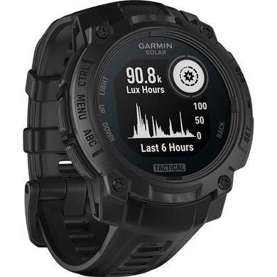 Смарт-годинник Garmin Instinct 3 45mm Tactical Solar Black with Black Silicone Band (010-02934-90) [613621]