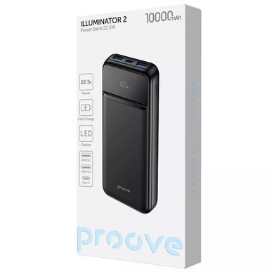 Універсальна мобільна батарея Proove Illuminator 2 22.5W 10000mAh Black (PBIP10212201) [614762]