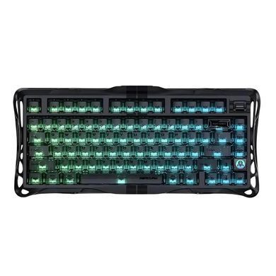 Клавіатура магнітна GravaStar Mercury V75 80keys, Magnetic Jade Pro, 8K, USB-A, RGB, Stealth Black (GSV75_XTAL_BLK) [114379]
