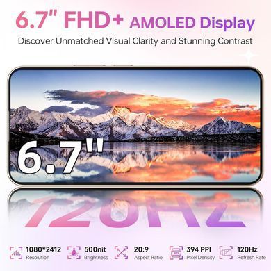 Смартфон Oukitel P1 Pro 6.7" FHD+ /8GB/512GB/ G100 /5150mAh/ 50+32Мп / Black (P1_Pro_BK) [404997]