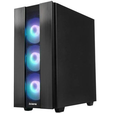 Корпус Chieftec HUNTER 2 4x120mm A-RGB, USB-C, ATX, без БЖ, Black (GS-02B-OP) [403286]