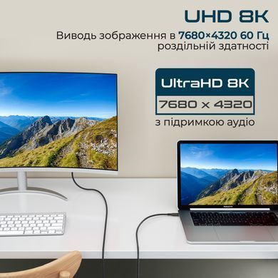 Кабель Promate PowerBolt240 USB Type-C - USB Type-C (M/M), 5 A, 240 W, 1 м, Black (powerbolt240-1m.black) [604302]