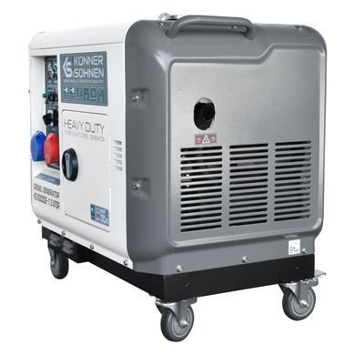 Генератор дизельний Konner&Sohnen KS 9300DE-1/3 ATSR, 230/400В, 6.5/6.0кВт, 7.5/7.0кВт, 1/3Фази, АВР(ATS), електростартер, 168кг (KS9300DE-1/3ATSR) [105934]