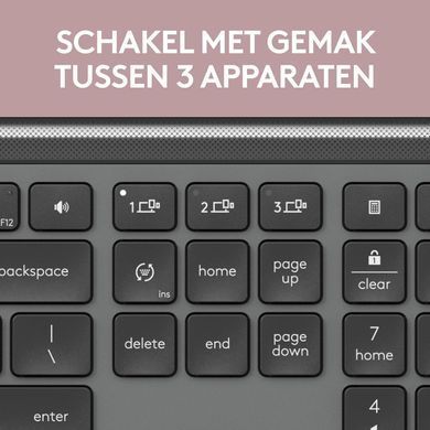 Клавiатура бездротова Logitech Signature Slim K950 US Graphite USB (920-012465) [606011]