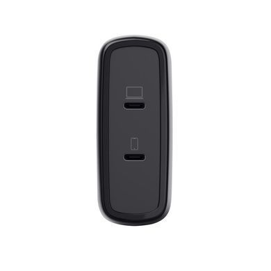 Зарядний пристрій мережевий Trust Maxo 100Вт, GaN, 2xUSB-C,PD/PPS, чорний (25527_TRUST) [111088]