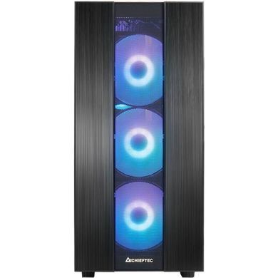 Корпус Chieftec HUNTER 2 4x120mm A-RGB, USB-C, ATX, без БЖ, Black (GS-02B-OP) [403286]