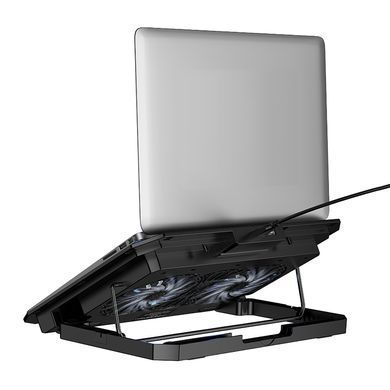 Підставка для ноутбука HOCO GA4 Jade laptop cooling stand Black (6942007666626) [806574]