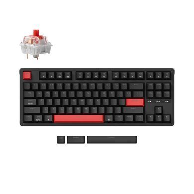 Клавіатура механічна Keychron C3 Pro 87Key, K pro Red, USB-A, QMK, Hot-swap, EN/UKR, RGB, чорний (C3PH1_KEYCHRON) [103619]