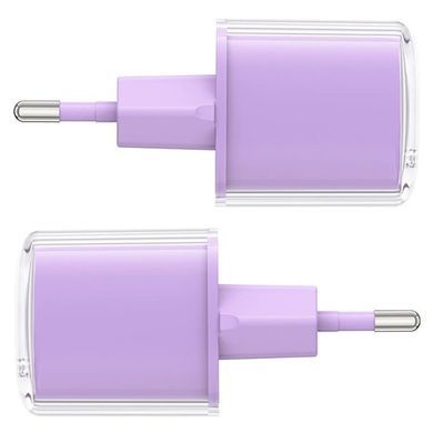 Зарядний пристрій 1xUSB-C 30W Gan A53 Fast Charger alfalfa purple Acefast (6974316282365) [402143]