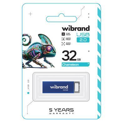 Флеш-накопичувач Wibrand USB 2.0 Chameleon 32Gb Blue (WI2.0/CH32U6U) [803674]