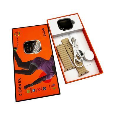Смарт-годинник W&O X9 Pro2 44mm. 215 mAh. Amoled+IP67 Gold (WOX9P2Gold) [802663]