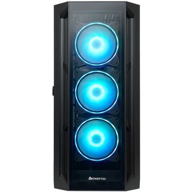 Корпус Chieftec APEX 4x120mm A-RGB, USB-C, E-ATX, без БЖ, Black (GA-01B-TG-OP) [403287]