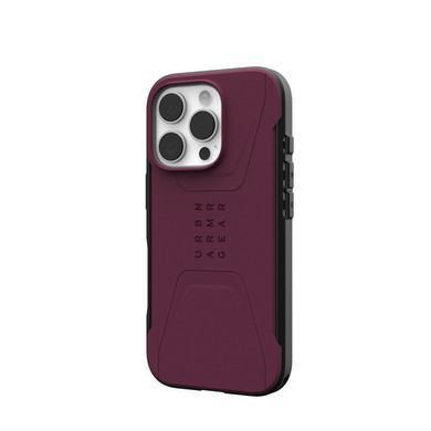 Чохол-накладка Urban Armor Gear Civilian Magsafe для Apple iPhone 16 Pro Bordeaux (114444119049) [616522]