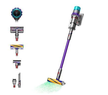 Пилосос Dyson безпровідний SV23 Gen5detect Absolute (Nickel/Purple) 750Вт, конт пил -0.77л, автон. робота до 70хв, сіро-фіолетовий (446989-01) [12375]