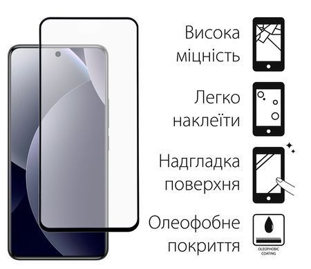 Захисне скло Dengos для Xiaomi Redmi Note 15 Pro 5G Black Full Glue 2 шт. (DG-TG2P-97) [619724]