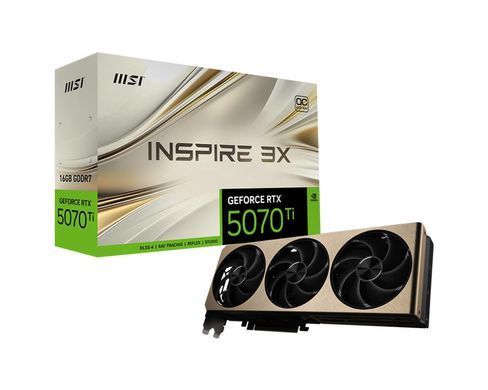 Відеокарта PCIE16 RTX5070TI 16GB MSI (5070TI 16G INSPIRE 3X OC) [500003]