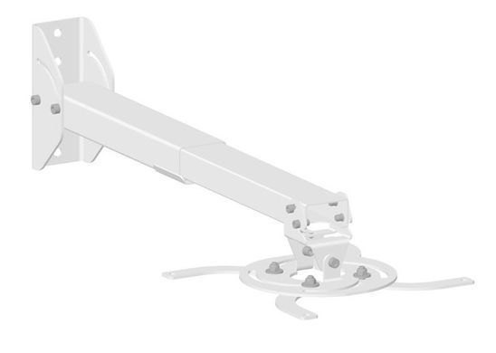 Кріплення проєктора KSL CMPR-4 10-20 кг, 42-60 см, настінне, стельове, біле (CMPR-4-60) [106844]