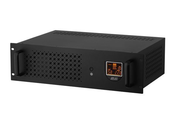 Джерело безперебійного живлення 2E RE1500, 1500VA/900W, RM 3U, LCD, USB, 2xSchuko (2E-RE1500) [102988]