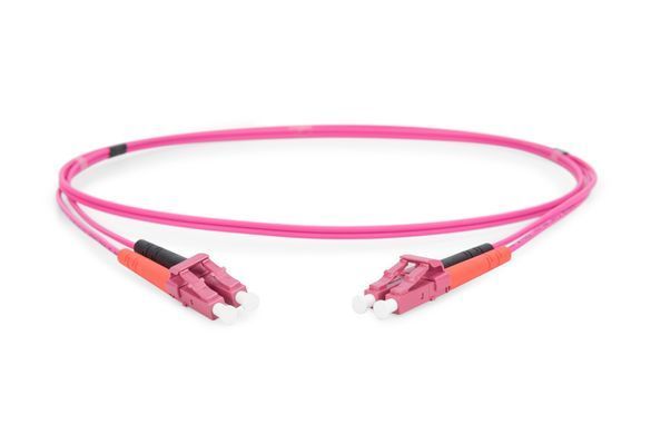Патч-корд волоконно-оптичний DIGITUS LC/UPC-LC/UPC, 50/125, MM, OM4, duplex, 1м (DK-2533-01-4) [109935]
